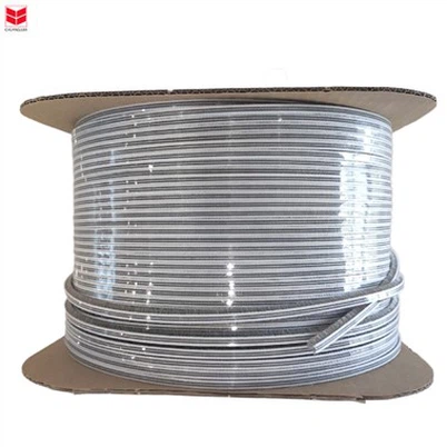 A fita de vedação cinza com cerdas em relevo pode ser usada em aplicações aut...